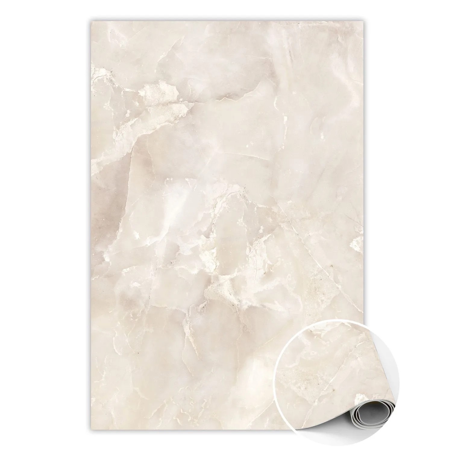 Tulup Teppich Marmormuster Vloerkleed Op Vinyl 120x180 cm Beige Vinyl Vloerkleed Vinyl Tapijt Rechteckig PVC Mat Tulup Teppich Marmormuster Vloerkleed Op Vinyl 120x180 cm Beige Vinyl Vloerkleed Vinyl Tapijt Rechteckig PVC Mat von Tulup