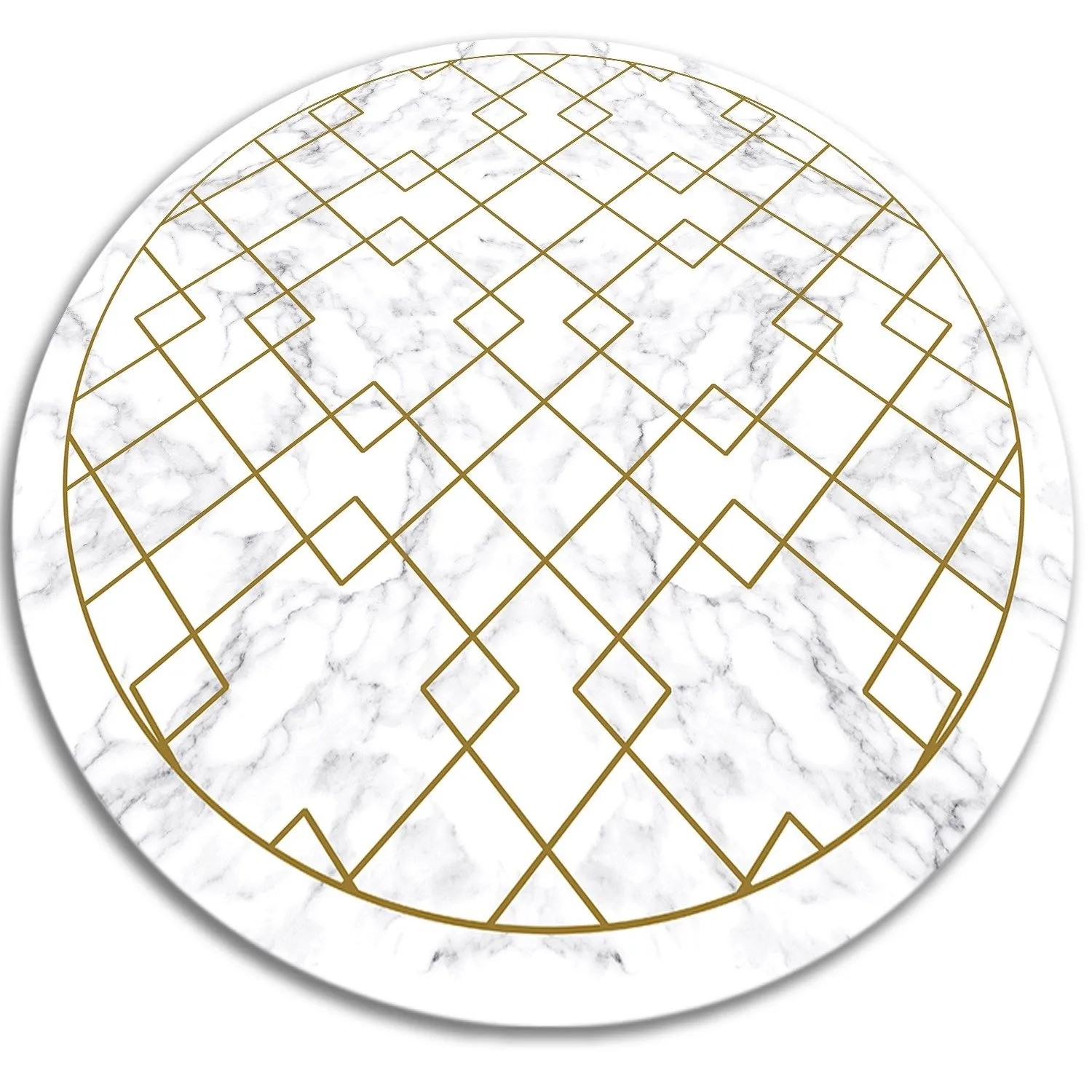 Tulup Teppich Mit Marmor Verziert PVC Floor Mat 140x140 cm Braun Vinylmat Vloerkleed Op Vinyl Runden Vinyl Vloerkleed Tulup Teppich Mit Marmor Verziert PVC Floor Mat 140x140 cm Braun Vinylmat Vloerkleed Op Vinyl Runden Vinyl Vloerkleed von Tulup