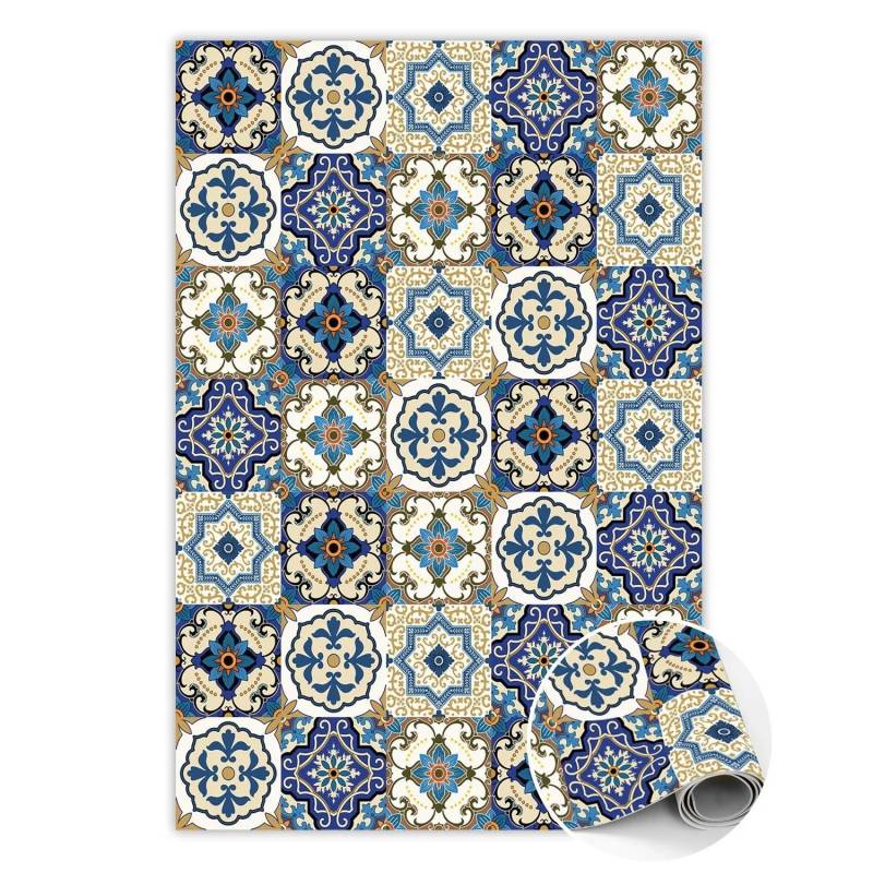 Tulup Teppich Portugiesische Fliesen Vloerkleed Vinyl 80x120 cm Gelb PVC Vloer Mat PVC Floor Mat Rechteckig Vinylmat Tulup Teppich Portugiesische Fliesen Vloerkleed Vinyl 80x120 cm Gelb PVC Vloer Mat PVC Floor Mat Rechteckig Vinylmat von Tulup