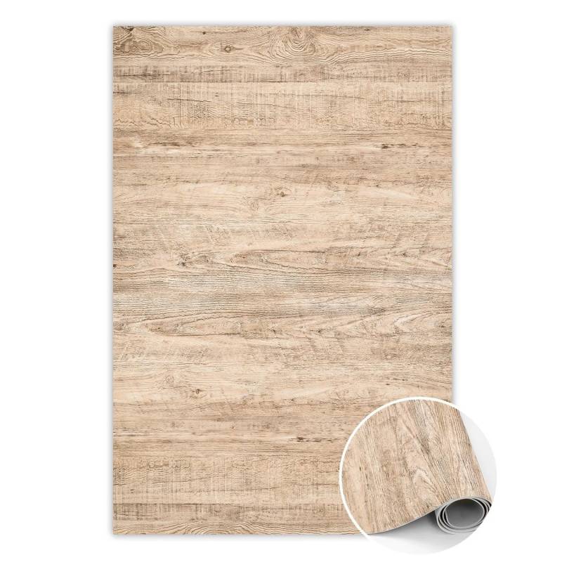 Tulup Teppich Rohes Holz PVC Tapijt 140x210 cm Braun Vloerkleed Vinyl PVC Vloer Mat Rechteckig PVC Floor Mat Tulup Teppich Rohes Holz PVC Tapijt 140x210 cm Braun Vloerkleed Vinyl PVC Vloer Mat Rechteckig PVC Floor Mat von Tulup