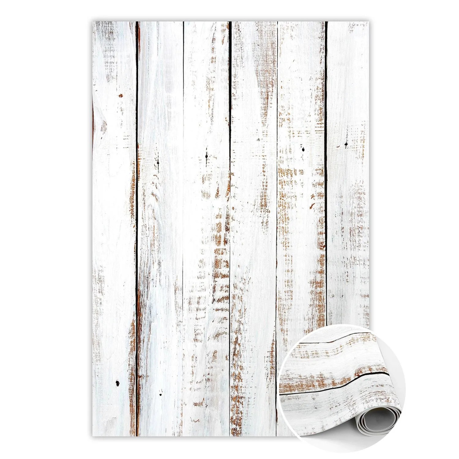 Tulup Teppich Rustikales Holz PVC Tapijt 60x90 cm Weiß Vloerkleed Vinyl PVC Vloer Mat Rechteckig PVC Floor Mat Tulup Teppich Rustikales Holz PVC Tapijt 60x90 cm Weiß Vloerkleed Vinyl PVC Vloer Mat Rechteckig PVC Floor Mat von Tulup