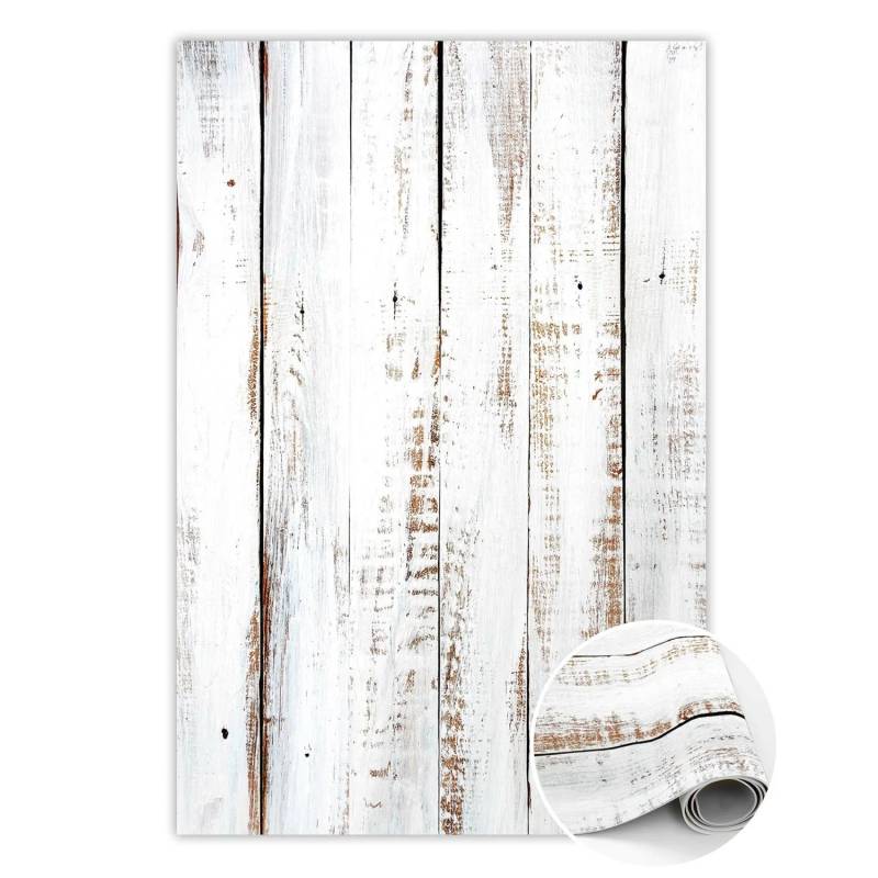 Tulup Teppich Rustikales Holz Vloerkleed Vinyl 80x120 cm Weiß PVC Vloer Mat PVC Floor Mat Rechteckig Vinylmat Tulup Teppich Rustikales Holz Vloerkleed Vinyl 80x120 cm Weiß PVC Vloer Mat PVC Floor Mat Rechteckig Vinylmat von Tulup