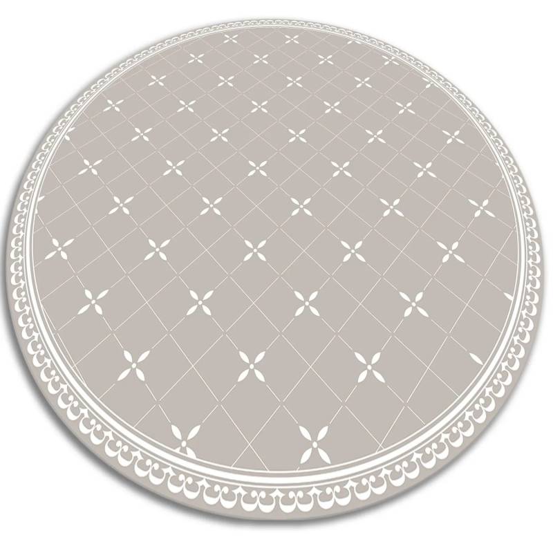 Tulup Teppich Zarte Kreuze Vloerkleed Vinyl 150x150 cm Weiß PVC Vloer Mat PVC Floor Mat Runden Vinylmat Tulup Teppich Zarte Kreuze Vloerkleed Vinyl 150x150 cm Weiß PVC Vloer Mat PVC Floor Mat Runden Vinylmat von Tulup