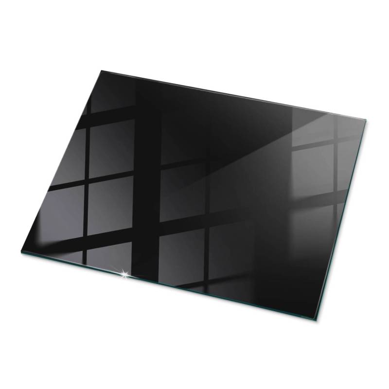 Tulup Tischplatte Farbe Schwarz Glatt Glastischplatte 80x60 cm Schwarz Tischplatte Rechteckige Tischplatte aus Glas Tischplatte aus Glas von Tulup