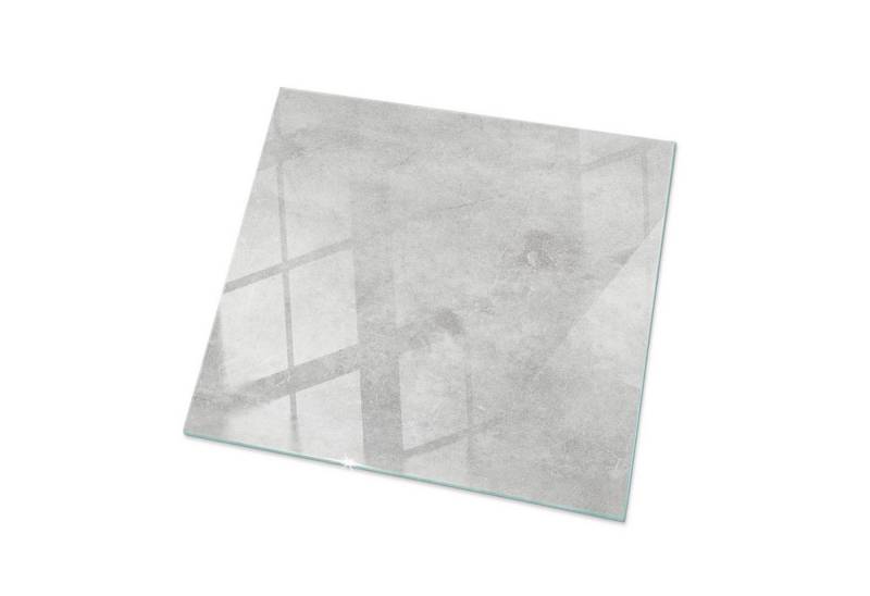 Tulup Tischplatte Glasplatte für Couchtisch Betonstruktur mit Kratzern Glas Tischplatte von Tulup