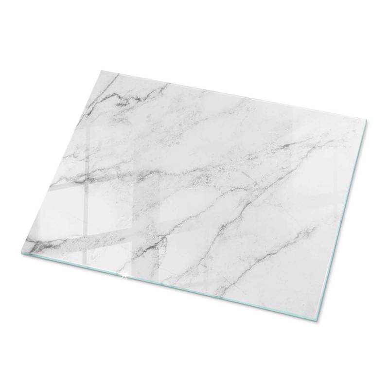 Tulup Tischplatte Marmoroberflächenmuster Couchtischplatte 80x60 cm Weiß Tischplatte Rechteckige Tischplatte aus Glas Tischplatte Tulup Tischplatte Marmoroberflächenmuster Couchtischplatte 80x60 cm Weiß Tischplatte Rechteckige Tischplatte aus Glas Tischplatte von Tulup