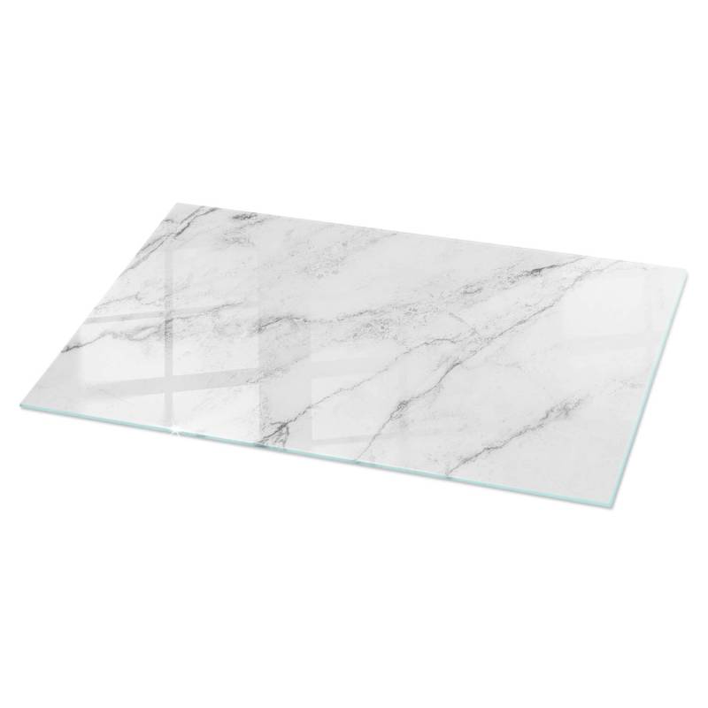Tulup Tischplatte Marmoroberflächenmuster Glas für Tischplatte 100x50 cm Weiß Tischplatte Rechteckige Tischplatte Gartentischplatte Tulup Tischplatte Marmoroberflächenmuster Glas für Tischplatte 100x50 cm Weiß Tischplatte Rechteckige Tischplatte Gartentischplatte von Tulup