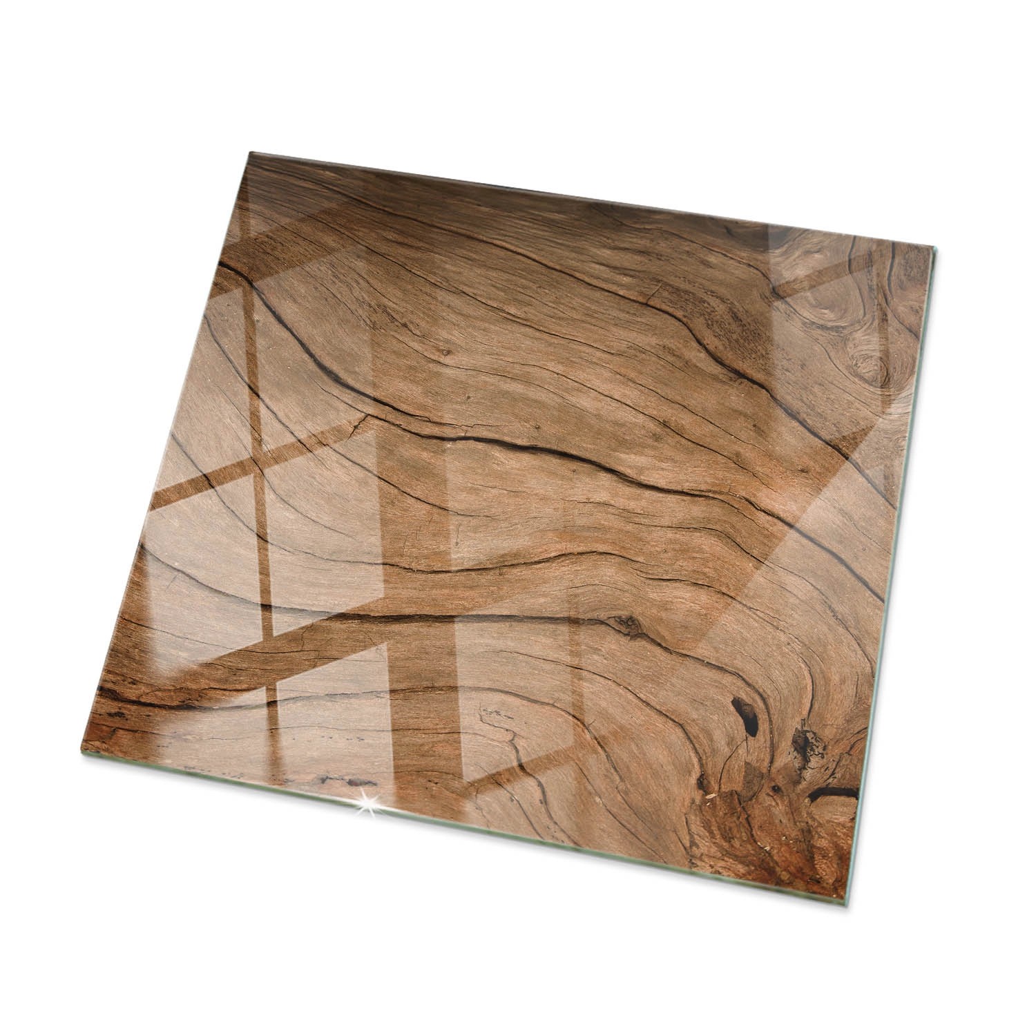 Tulup Tischplatte Natürliches Holzmuster Tischplatte 50x50 cm Braun Tischplatte Quadratische Tischplatte Glastischplatte Tulup Tischplatte Natürliches Holzmuster Tischplatte 50x50 cm Braun Tischplatte Quadratische Tischplatte Glastischplatte von Tulup
