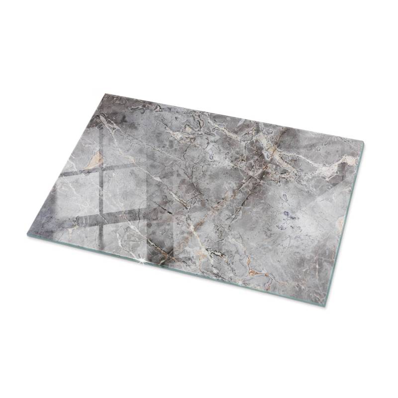 Tulup Tischplatte Natürliches Marmormuster Glas für Tischplatte 100x70 cm Grau Tischplatte Rechteckige Tischplatte Gartentischplatte Tulup Tischplatte Natürliches Marmormuster Glas für Tischplatte 100x70 cm Grau Tischplatte Rechteckige Tischplatte Gartentischplatte von Tulup