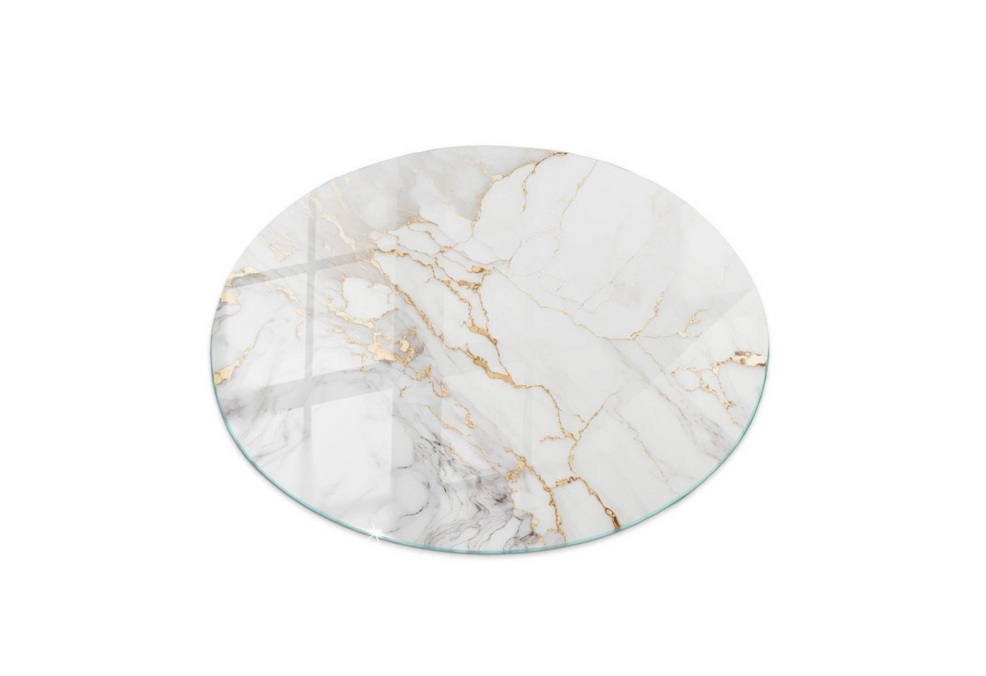 Tulup Tischplatte Oberplatte Tisch Glas Eleganter Marmor mit Adern Tischplatte aus Glas Tulup Tischplatte Oberplatte Tisch Glas Eleganter Marmor mit Adern Tischplatte aus Glas von Tulup