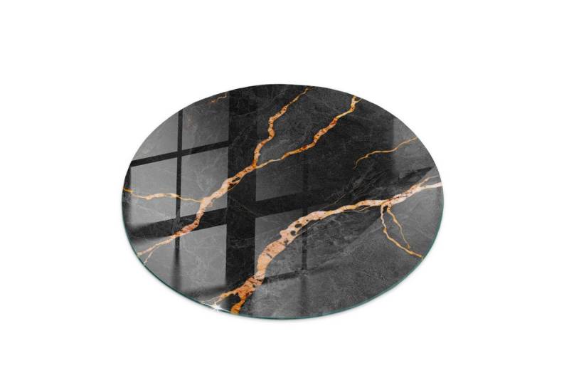 Tulup Tischplatte Tisch Glasplatte Ersatz Marmormuster mit Adern Glas Tischplatte von Tulup