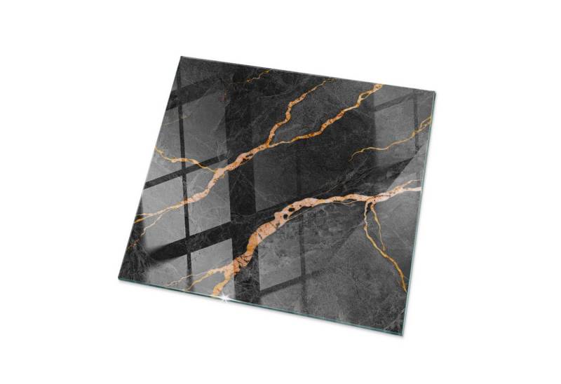 Tulup Tischplatte Tisch Glasplatte Ersatz Marmormuster mit Adern Glas Tischplatte von Tulup
