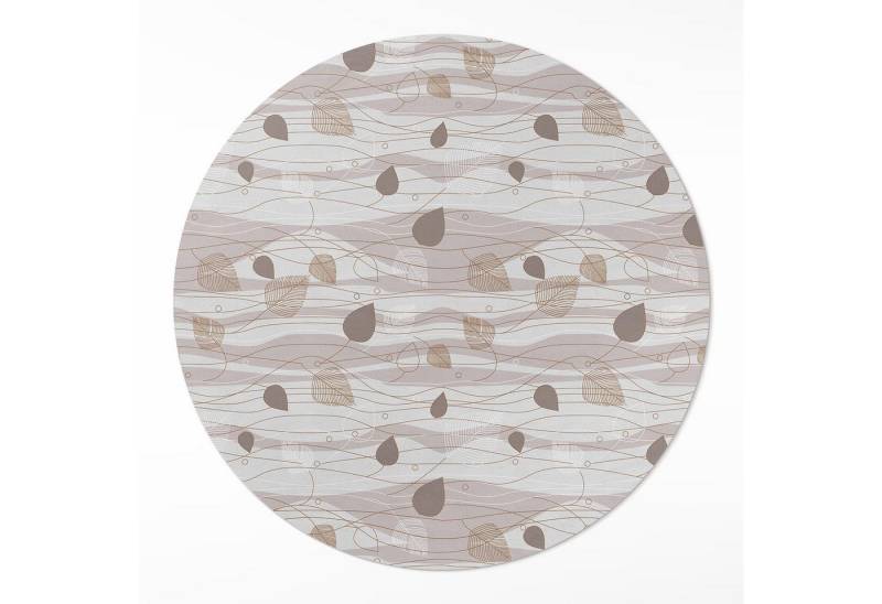 Tulup Vinylteppich Teppich Pvc Abstrakte Blätter Teppich Auf Pvc Vinyl Teppich Läufer, Höhe: 50 mm von Tulup