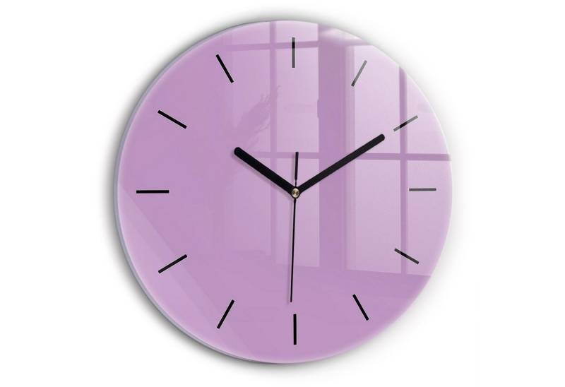Tulup Wanduhr Glasrunde Uhr Moderne Glaswanduhr 30 cm Uhr aus gehärtetem Glas von Tulup
