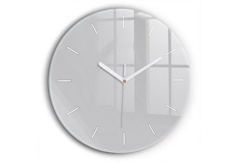 Tulup Wanduhr Glasrunde Uhr Moderne Glaswanduhr 60cm Uhr aus Gehärtetem Glas von Tulup