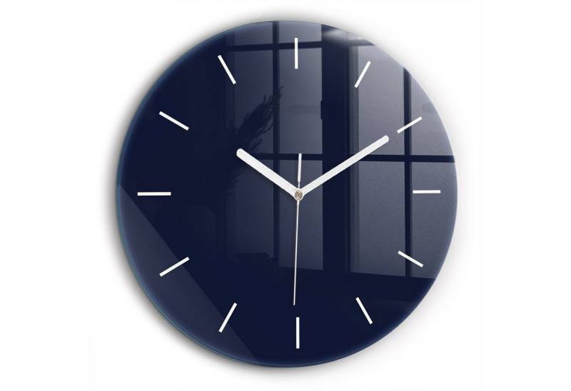Tulup Wanduhr Glasrunde Uhr Moderne Glaswanduhr 60cm Uhr aus Gehärtetem Glas von Tulup