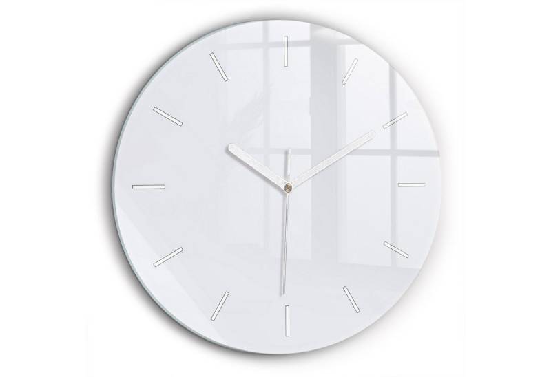 Tulup Wanduhr Glasrunde Uhr Moderne Glaswanduhr 60cm Uhr aus Gehärtetem Glas von Tulup