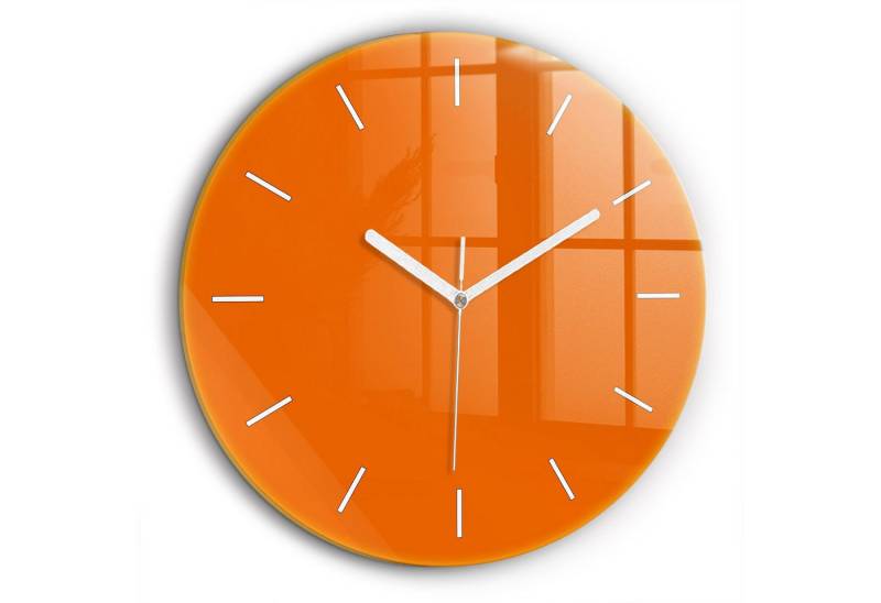 Tulup Wanduhr Glasrunde Uhr Moderne Glaswanduhr 60cm Uhr aus Gehärtetem Glas von Tulup