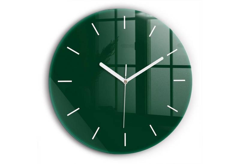 Tulup Wanduhr Glasrunde Uhr Moderne Glaswanduhr 60cm Uhr aus Gehärtetem Glas von Tulup