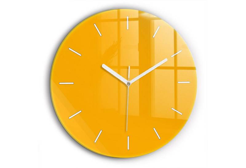 Tulup Wanduhr Glasrunde Uhr Moderne Glaswanduhr 60cm Uhr aus Gehärtetem Glas von Tulup