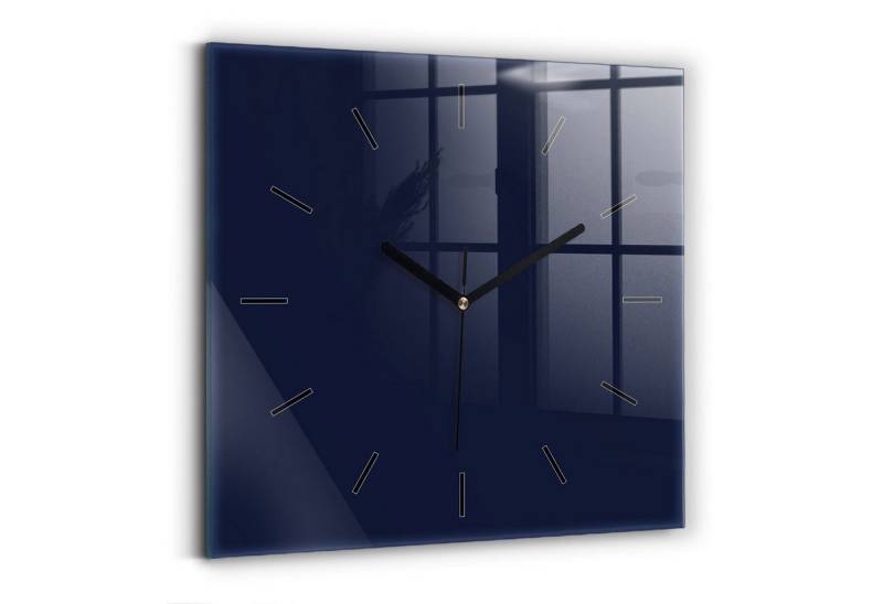 Tulup Wanduhr Glasuhr Modernistische Glaswanduhr 30x30cm Uhr aus gehärtetem Glas von Tulup
