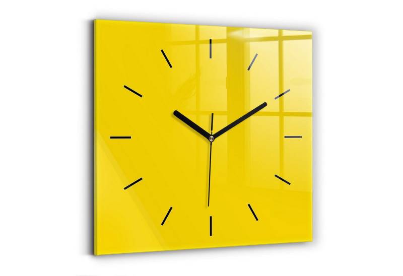 Tulup Wanduhr Glasuhr Modernistische Glaswanduhr 30x30cm Uhr aus gehärtetem Glas von Tulup