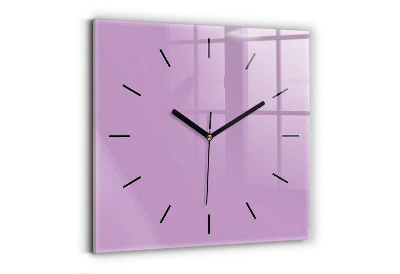 Tulup Wanduhr Glasuhr Modernistische Glaswanduhr 30x30cm Uhr aus gehärtetem Glas von Tulup