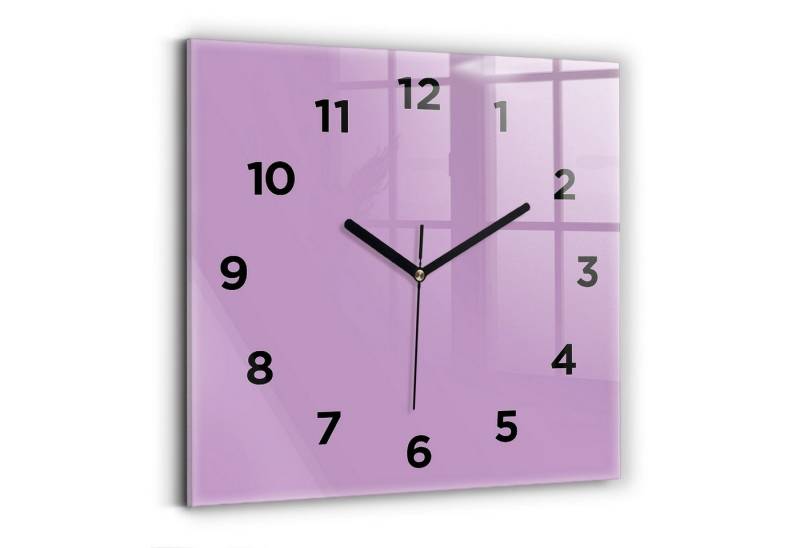 Tulup Wanduhr Glasuhr Modernistische Glaswanduhr 30x30cm Uhr aus gehärtetem Glas von Tulup