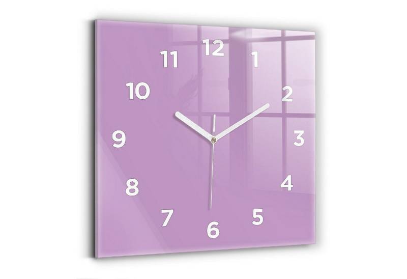 Tulup Wanduhr Glasuhr Modernistische Glaswanduhr 30x30cm Uhr aus gehärtetem Glas von Tulup