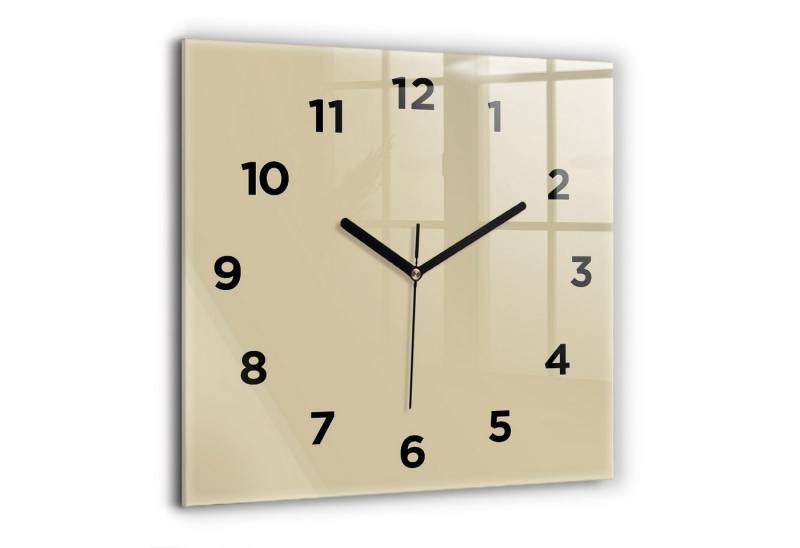 Tulup Wanduhr Glasuhr Quadratische Wanduhr 60x60 cm Uhr Aus Gehärtetem Glas von Tulup