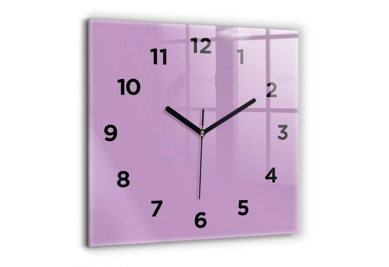 Tulup Wanduhr Glasuhr Quadratische Wanduhr 60x60 cm Uhr Aus Gehärtetem Glas von Tulup