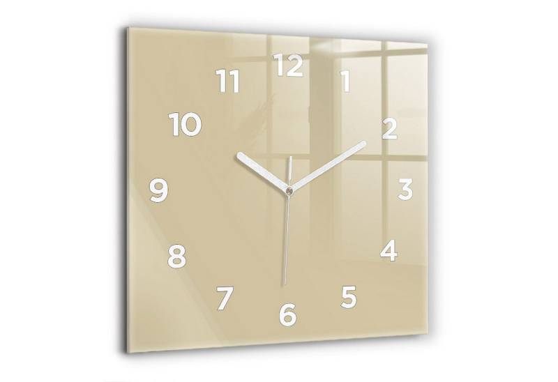 Tulup Wanduhr Glasuhr Quadratische Wanduhr 60x60 cm Uhr Aus Gehärtetem Glas von Tulup
