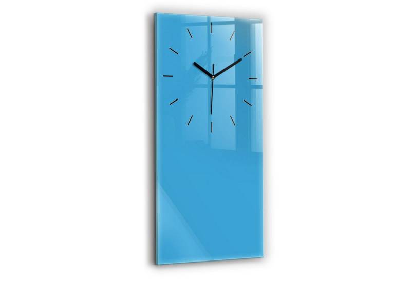 Tulup Wanduhr Glasuhr Rechteckige Wanduhr 30 x 60 cm Uhr aus Gehärtetem Glas von Tulup