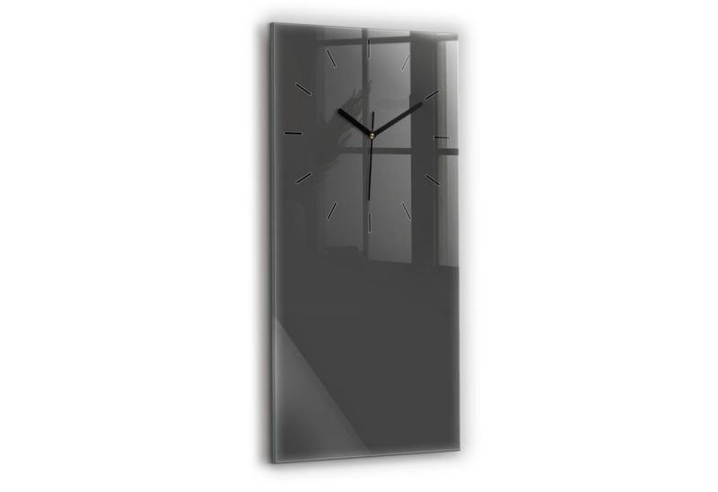 Tulup Wanduhr Glasuhr Rechteckige Wanduhr 30 x 60 cm Uhr aus Gehärtetem Glas von Tulup