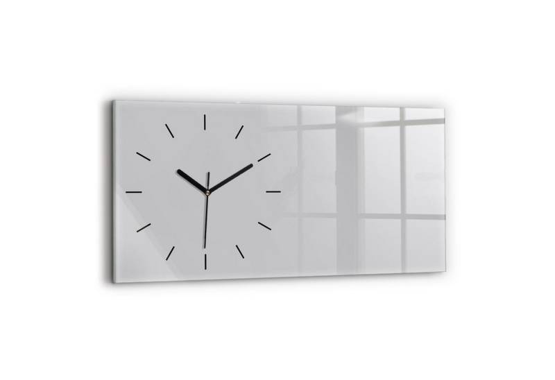 Tulup Wanduhr Glasuhr Rechteckige Wanduhr 60x30 cm Uhr aus Gehärtetem Glas von Tulup