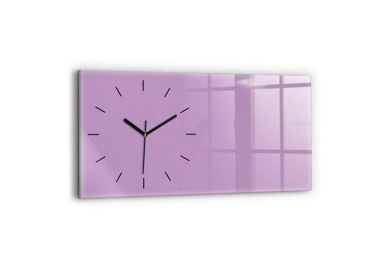 Tulup Wanduhr Glasuhr Rechteckige Wanduhr 60x30 cm Uhr aus Gehärtetem Glas von Tulup