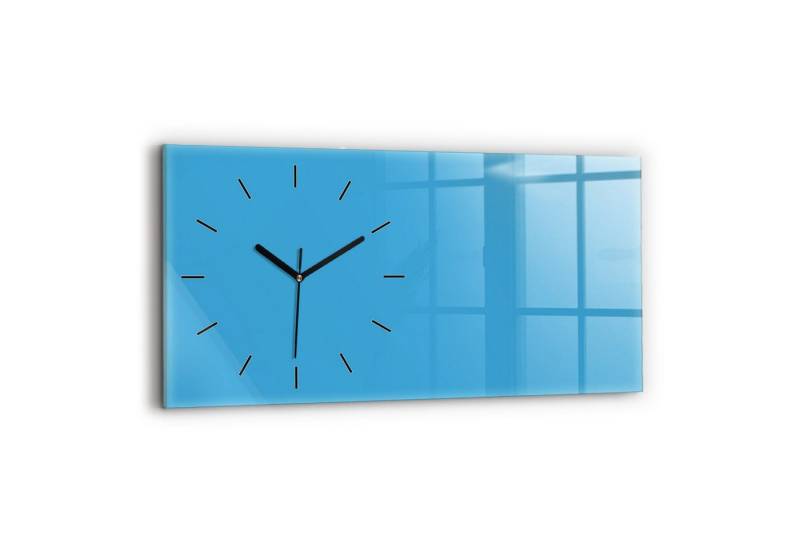 Tulup Wanduhr Glasuhr Rechteckige Wanduhr 60x30 cm Uhr aus Gehärtetem Glas von Tulup
