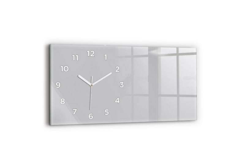Tulup Wanduhr Glasuhr Rechteckige Wanduhr 60x30 cm Uhr aus Gehärtetem Glas von Tulup