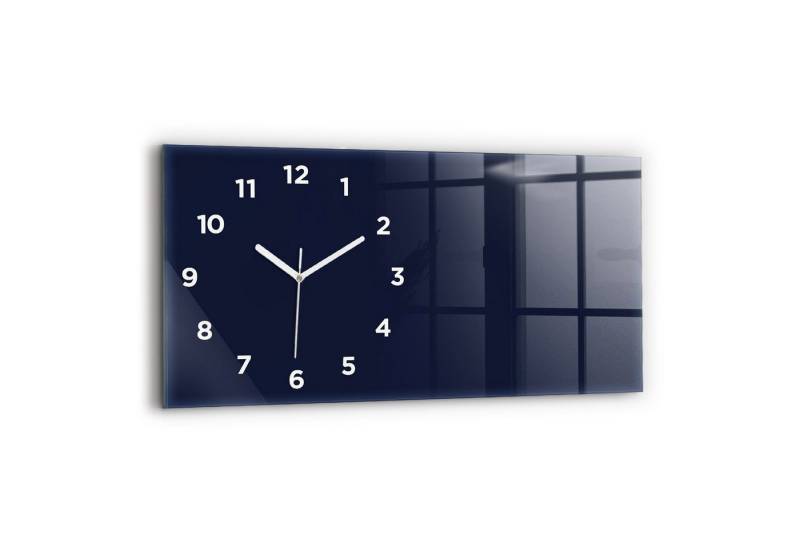 Tulup Wanduhr Glasuhr Rechteckige Wanduhr 60x30 cm Uhr aus Gehärtetem Glas von Tulup