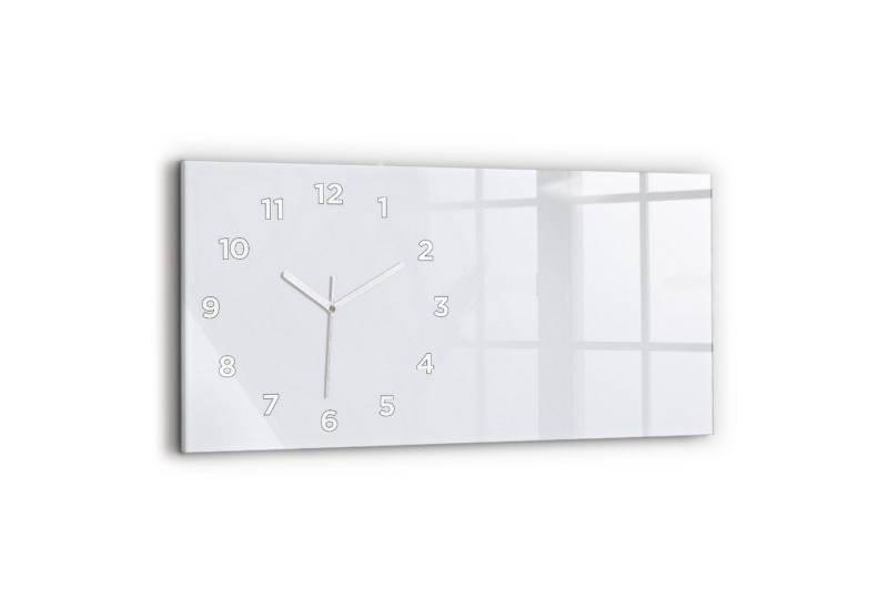 Tulup Wanduhr Glasuhr Rechteckige Wanduhr 60x30 cm Uhr aus Gehärtetem Glas von Tulup