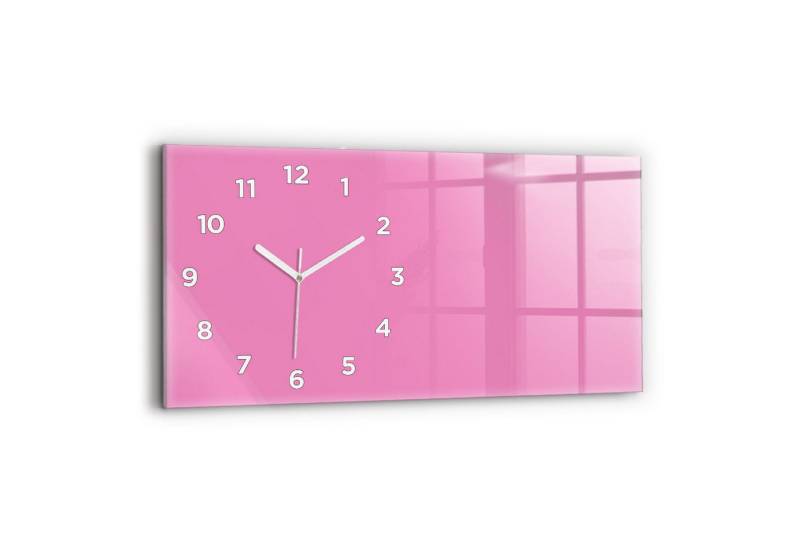 Tulup Wanduhr Glasuhr Rechteckige Wanduhr 60x30 cm Uhr aus Gehärtetem Glas von Tulup