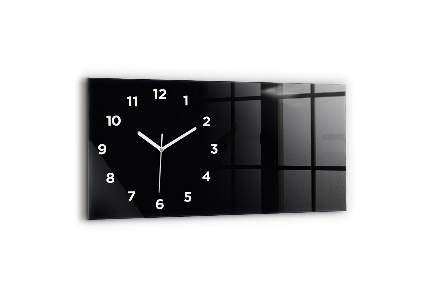 Tulup Wanduhr Glasuhr Rechteckige Wanduhr 60x30 cm Uhr aus Gehärtetem Glas Tulup Wanduhr Glasuhr Rechteckige Wanduhr 60x30 cm Uhr aus Gehärtetem Glas von Tulup