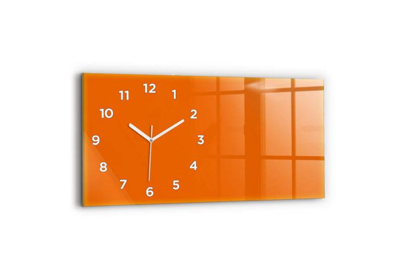 Tulup Wanduhr Glasuhr Rechteckige Wanduhr 60x30 cm Uhr aus Gehärtetem Glas von Tulup