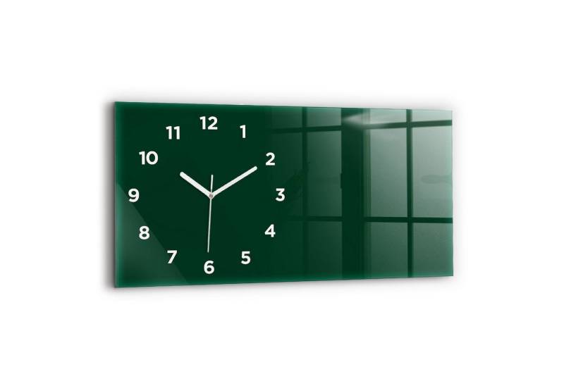Tulup Wanduhr Glasuhr Rechteckige Wanduhr 60x30 cm Uhr aus Gehärtetem Glas von Tulup