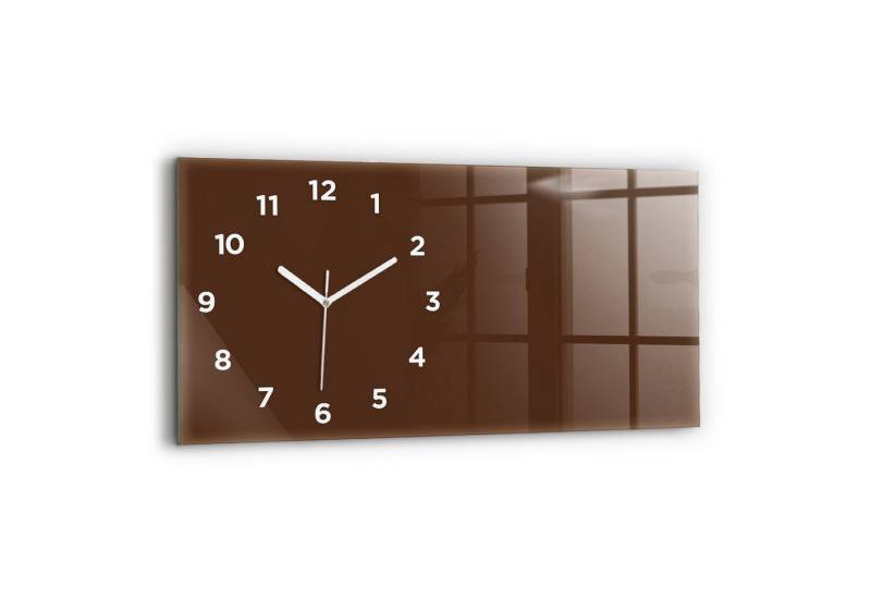 Tulup Wanduhr Glasuhr Rechteckige Wanduhr 60x30 cm Uhr aus Gehärtetem Glas von Tulup