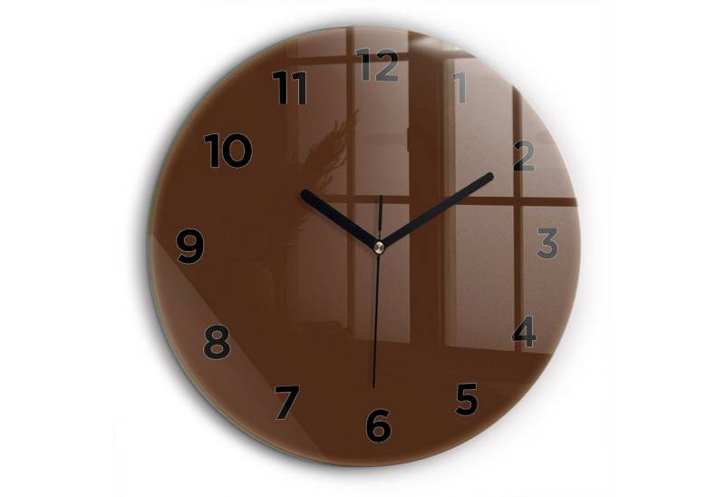 Tulup Wanduhr Modernistische Glaswanduhr 60cm Uhr aus gehärtetem Glas von Tulup