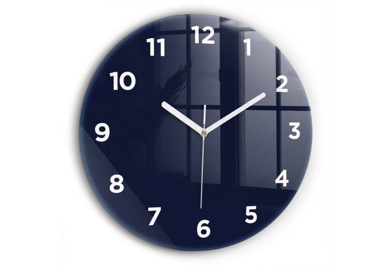 Tulup Wanduhr Modernistische Runde Glasuhr 60cm Uhr aus Gehärtetem Glas von Tulup