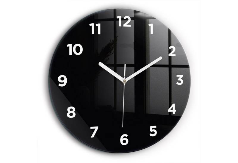 Tulup Wanduhr Modernistische Runde Glasuhr 60cm Uhr aus Gehärtetem Glas von Tulup