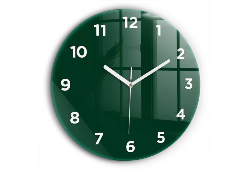 Tulup Wanduhr Modernistische Runde Glasuhr 60cm Uhr aus Gehärtetem Glas von Tulup