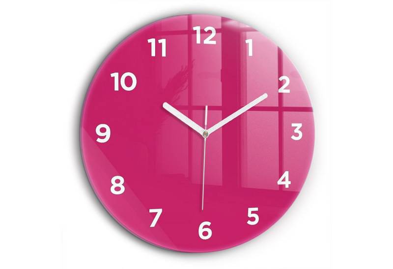 Tulup Wanduhr Modernistische Runde Glasuhr 60cm Uhr aus Gehärtetem Glas von Tulup